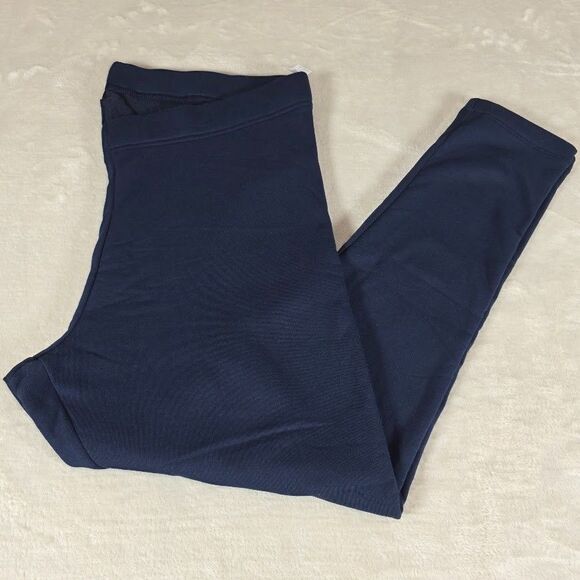Old Navy High Rise Fleece Lined Leggings Pants In the Navy 2X Soft Pull On NWT - Picture 1 of 9